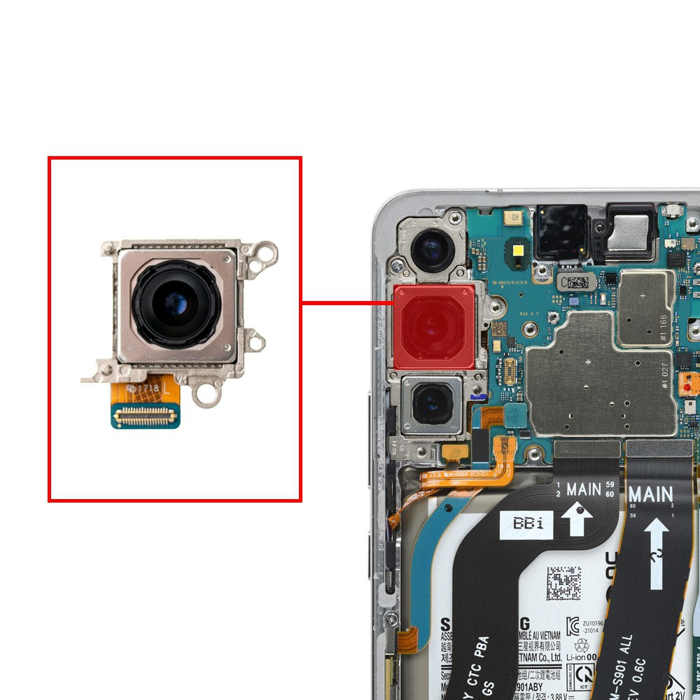 Rear Camera (50MP Wide Angle) for Samsung Galaxy S22 S901B / S22 Plus S906B (Purple) Rear Camera (50MP Wide Angle) for Samsung Galaxy S22 S901B / S22 Plus S906B (Purple)